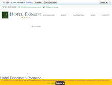 Tablet Screenshot of hotelprincipegroup.it
